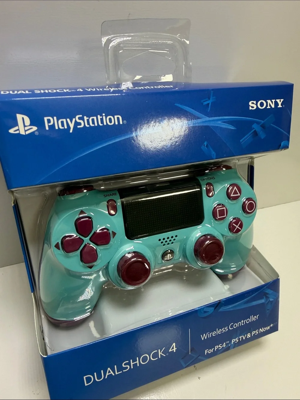 Sony DualShock 4 Wireless Controller - Teal with Burgundy Accents